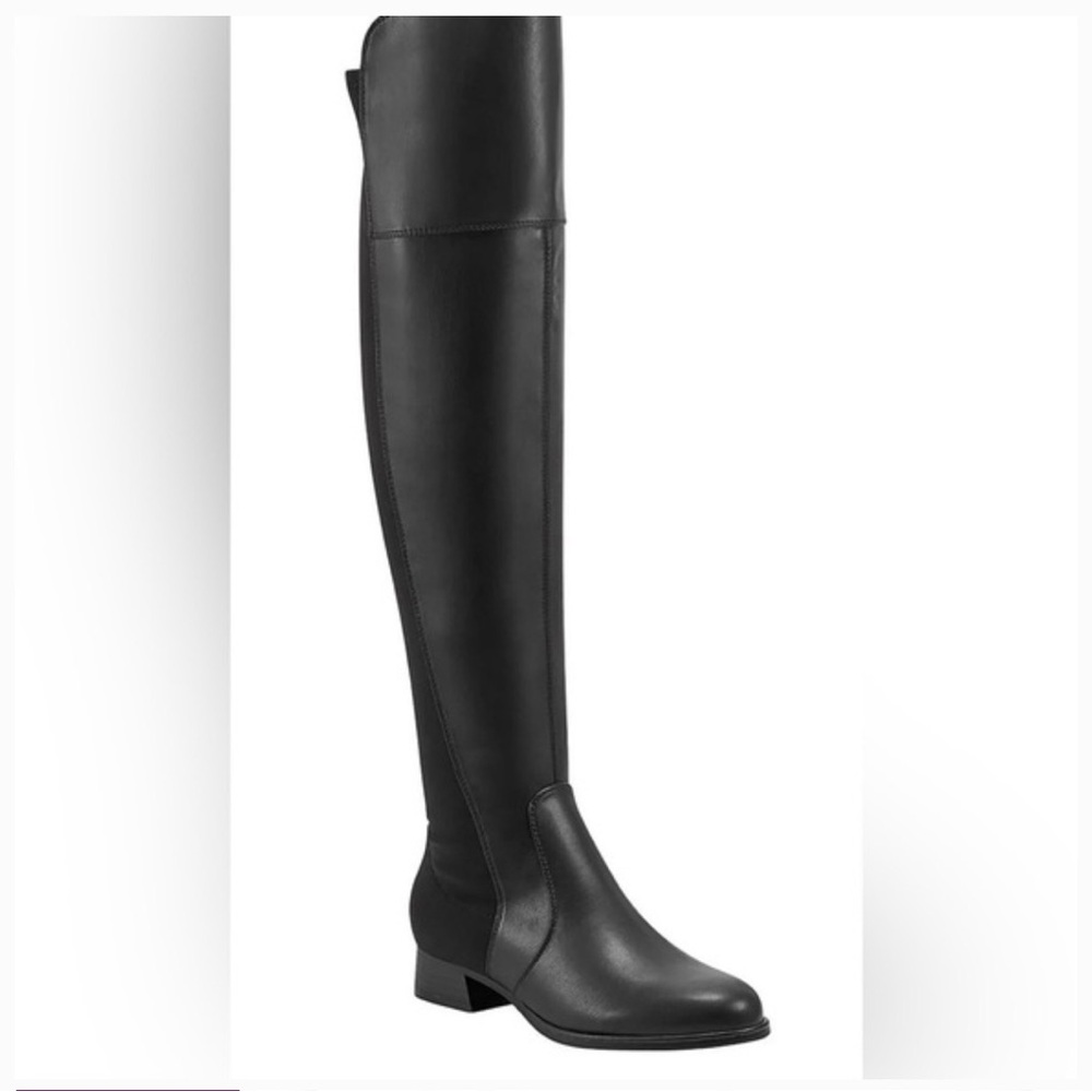 Marc Fisher Sleek Black Over the Knee Boots